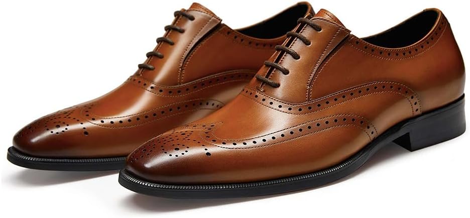 Men's Leather Brogue Oxford Shoes