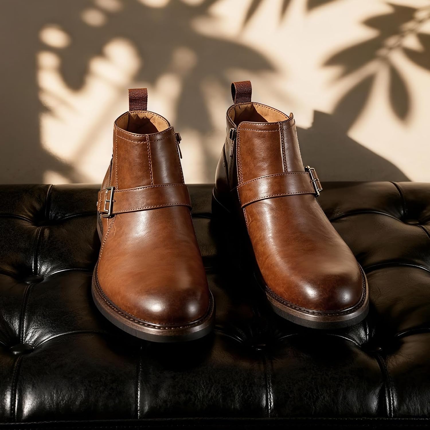 Men's Motorcycle Ankle Boots - Image 4